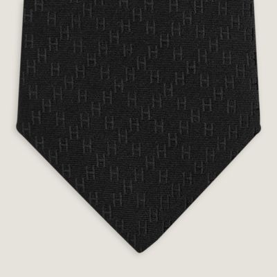 Hermes H letter men's store new tie